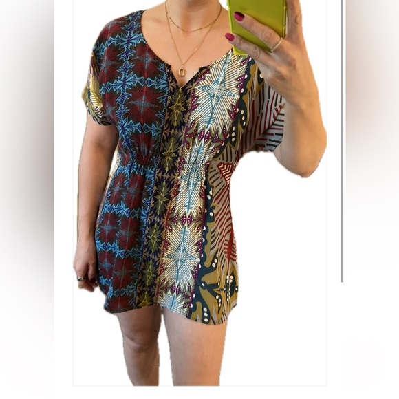 Anthropology Fei Brand silk tunic top - Picture 1 of 3
